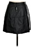 Express 100% Polyester Black Faux Leather Skirt Size 0 - photo 2