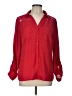 Roz & Ali 100% Polyester Hearts Red Long Sleeve Blouse Size L - photo 1
