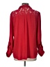 Roz & Ali 100% Polyester Hearts Red Long Sleeve Blouse Size L - photo 2