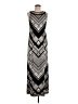 Sandra Darren Chevron-herringbone Silver Casual Dress Size 8 - photo 1