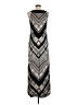 Sandra Darren Chevron-herringbone Silver Casual Dress Size 8 - photo 2