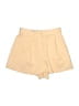 Topshop 100% Polyester Solid Ivory Shorts Size 2 - photo 1