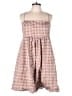 Hutch Checkered-gingham Pink Brown Romper Size XXL - photo 1