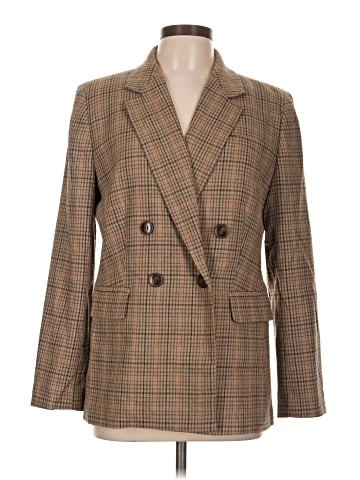 Madewell The Rosedale Blazer in Plaid (view 1)