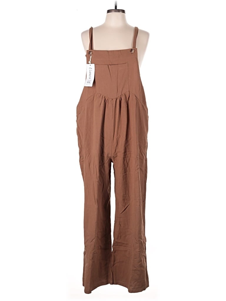 Pre-owned Assorted Brands Jumpsuit In Brown