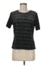 Notations Black Short Sleeve Top Size M - photo 1