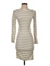 Tart Stripes Tan Casual Dress Size XS - photo 1