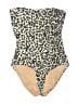 J.Crew Animal Print Tan One Piece Swimsuit Size 4 - photo 1