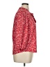 Adrienne Vittadini Hearts Red 3/4 Sleeve Blouse Size XL - photo 4