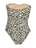 J.Crew Animal Print Tan One Piece Swimsuit Size 4 - photo 2