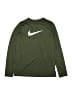 Nike 100% Polyester Green Long Sleeve T-Shirt Size XL (kids) - photo 1