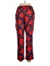 J.Crew Collection 100% Polyester Floral Red Casual Pants Size 12 - photo 2