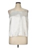 Nine West 100% Polyester Silver Sleeveless Blouse Size XL - photo 1