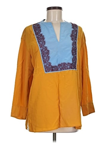 Tory Burch 3/4 Sleeve Silk Top (view 1)