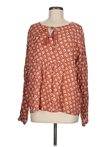 Cotton Bleu Long Sleeve Blouse (view 1)