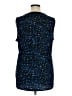 Ellen Tracy Blue Sleeveless Blouse Size XL - photo 2
