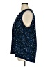Ellen Tracy Blue Sleeveless Blouse Size XL - photo 5