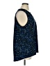 Ellen Tracy Blue Sleeveless Blouse Size XL - photo 4