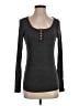 Kissfix Gray Long Sleeve Henley Size S - photo 1