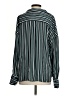 Free People 100% Polyester Stripes Green Long Sleeve Blouse Size S - photo 2