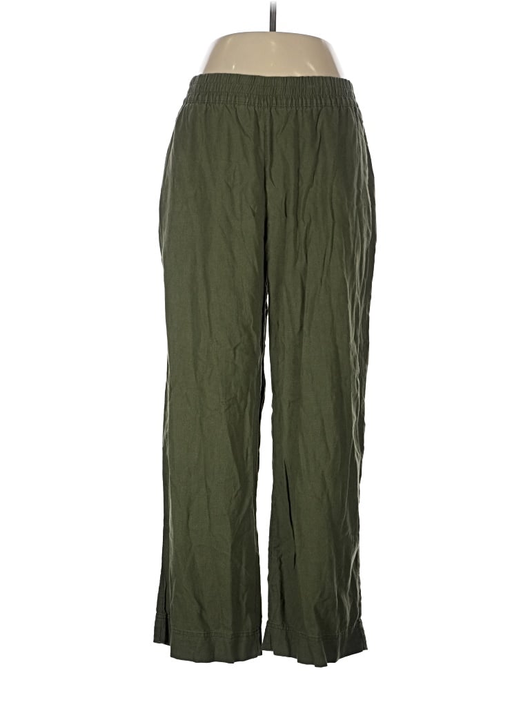 Pre-owned Old Navy Linen Pants In Green