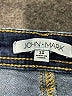 John Mark Chevron-herringbone Blue Jeans Size 12 - photo 7