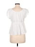 Shein 100% Cotton White Short Sleeve Top Size 6 - photo 2