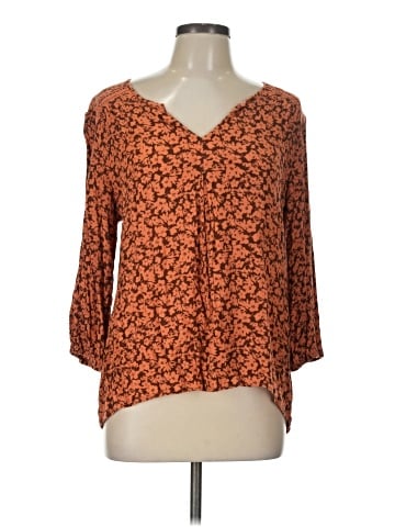 Bobeau 3/4 Sleeve Blouse (view 1)