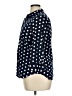 Chaps Polka Dots Blue 3/4 Sleeve Button-Down Shirt Size XL - photo 5