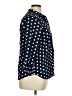 Chaps Polka Dots Blue 3/4 Sleeve Button-Down Shirt Size XL - photo 4