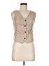 Monteau 100% Polyester Tan Sweater Vest Size M - photo 1