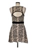 BCBGeneration 100% Rayon Animal Print Tan Cocktail Dress Size 8 - photo 2