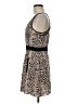 BCBGeneration 100% Rayon Animal Print Tan Cocktail Dress Size 8 - photo 5
