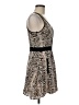 BCBGeneration 100% Rayon Animal Print Tan Cocktail Dress Size 8 - photo 4