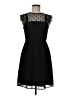 H&M 100% Polyester Hearts Black Cocktail Dress Size 6 - photo 1