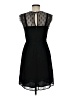H&M 100% Polyester Hearts Black Cocktail Dress Size 6 - photo 2