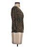 Snap Brown 3/4 Sleeve Top Size S - photo 4