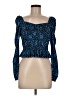 Zara Blue Long Sleeve Top Size M - photo 1