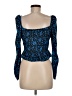 Zara Blue Long Sleeve Top Size M - photo 2