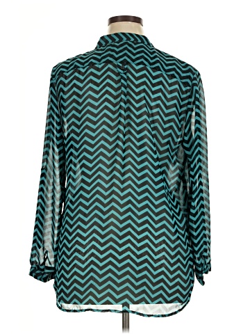 Roz & Ali Long Sleeve Blouse (view 2)