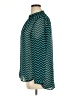 Roz & Ali Chevron-herringbone Teal Long Sleeve Blouse Size XL - photo 5