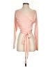 Unbranded 100% Polyester Pink Long Sleeve Blouse Size S - photo 1