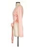Unbranded 100% Polyester Pink Long Sleeve Blouse Size S - photo 5