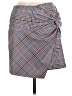 Parker Plaid Gray Casual Skirt Size 6 - photo 1