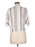 Sim & Sam Stripes Gray 3/4 Sleeve Blouse Size M - photo 2