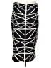 Pixley Graphic Black Casual Skirt Size L - photo 1