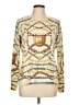 J. McLaughlin Print Gold Pullover Sweater Size L - photo 1
