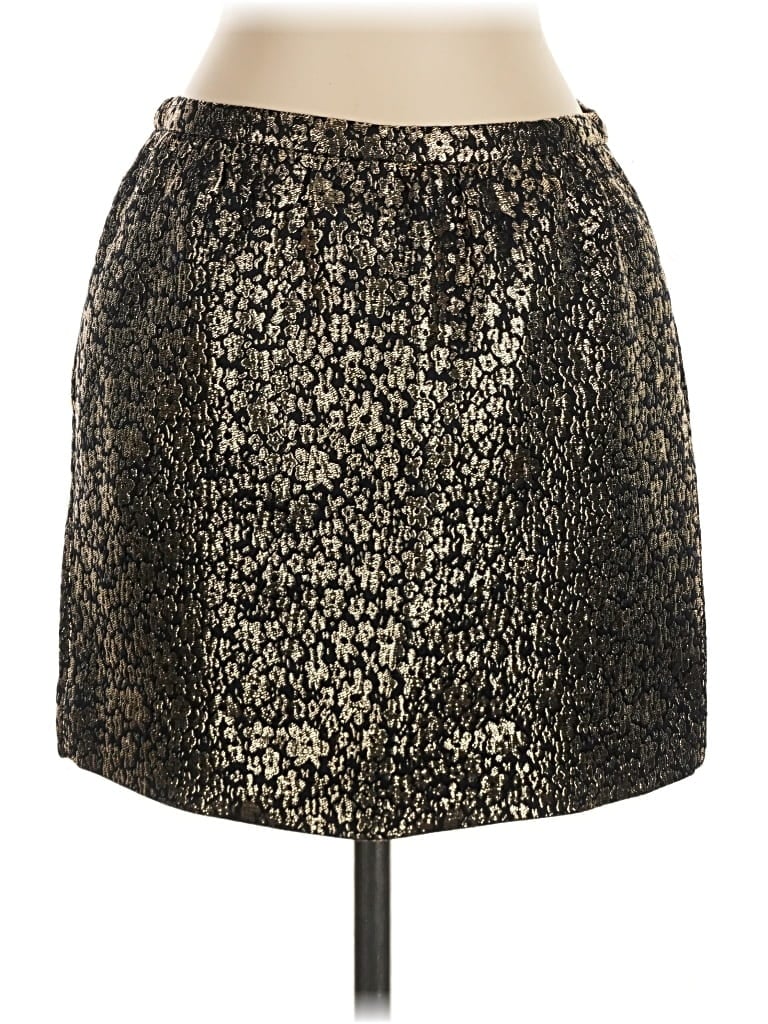 Pre-owned J.crew Collection Formal Skirt In Gold