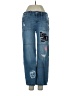 Limited Too Graphic Blue Jeans Size 10 - photo 1