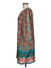 Bebop 100% Polyester Print Teal Casual Dress Size L (estimated) - photo 5